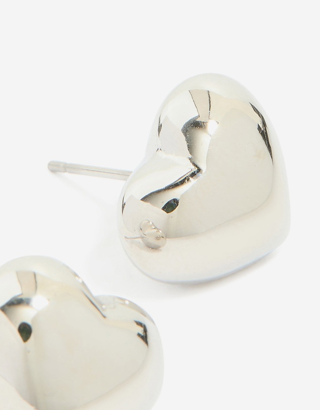 Lovisa - Waterproof Stainless Steel Small Chunky Heart Stud Earrings