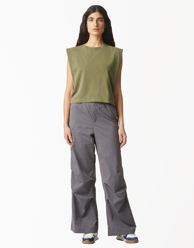 American Apparel - Heavyweight Garment Dyed Women's Muscle T-Shirt
