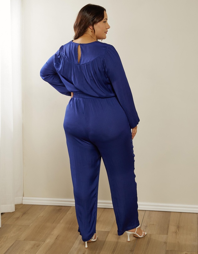 Atmos&Here Curvy - Ana Satin Jumpsuit