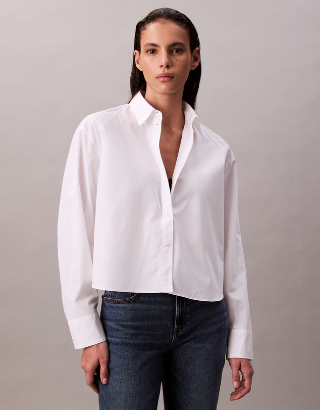 Calvin Klein Jeans - Boxy Cropped Button-Down Shirt