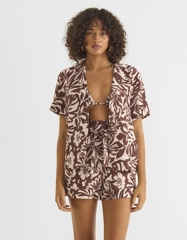Zerafima - Oasis Linen Tie Short