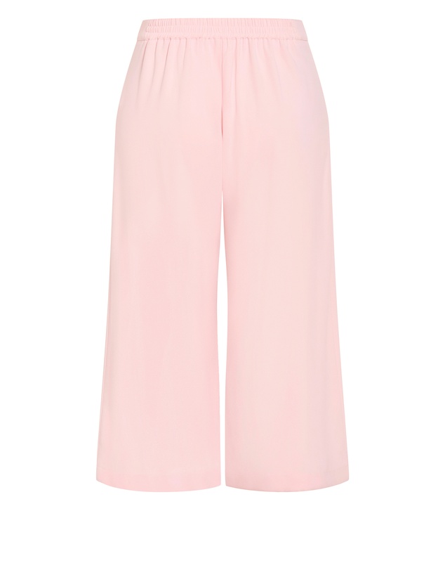 City Chic - Plus size Abbie Crop Pant - soft pink