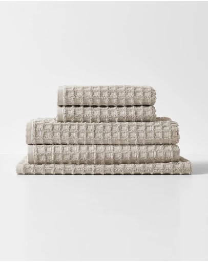 Aura Home - Waffle Bath Towel Set