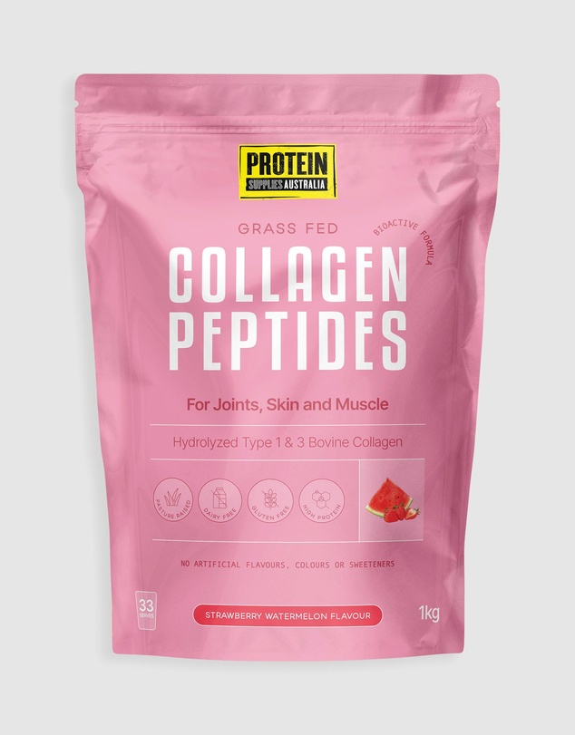 Protein Supplies Australia - Strawberry Watermelon Collagen Peptides - 1kg