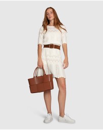 Belle & Bloom - Everbloom Crochet Mini Dress