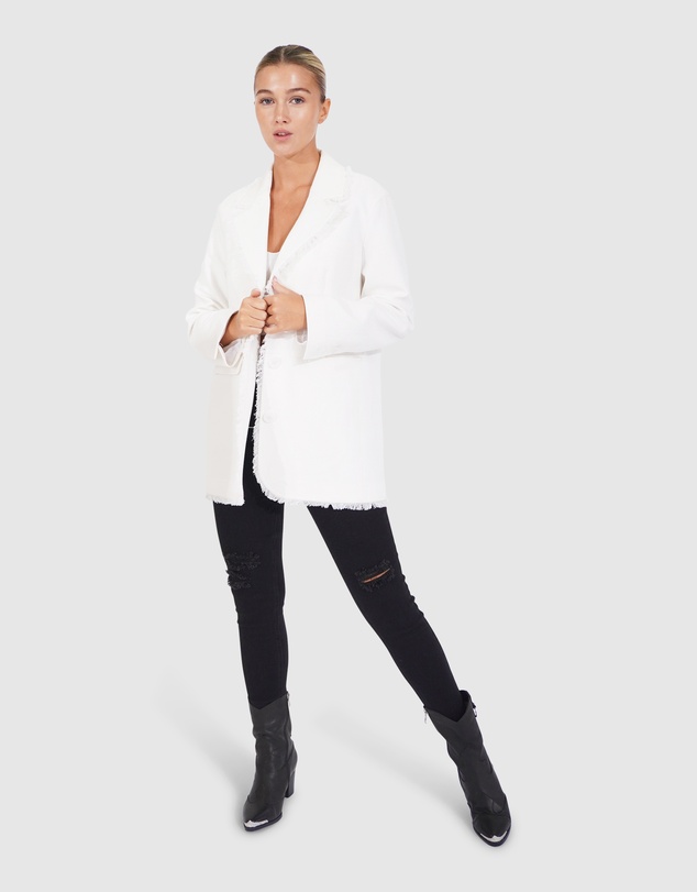 Belle & Bloom - Young Blood Frayed Edge Blazer
