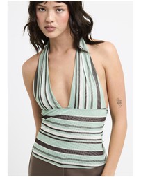 Alice In The Eve - Ava Slinky Plunge Top