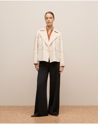 Trenery - Ponte Tailored Wide Leg Pant in Black