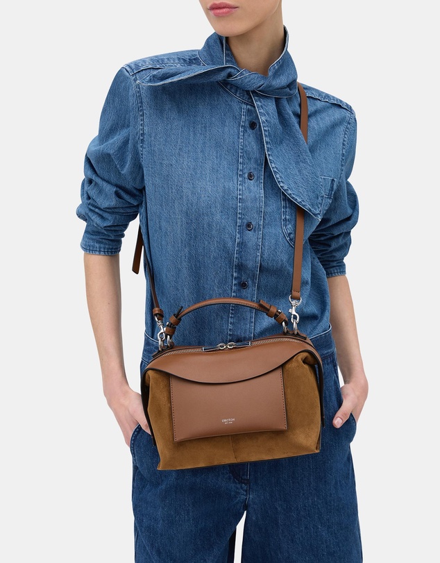 Oroton - Mica Small Bowler Suede