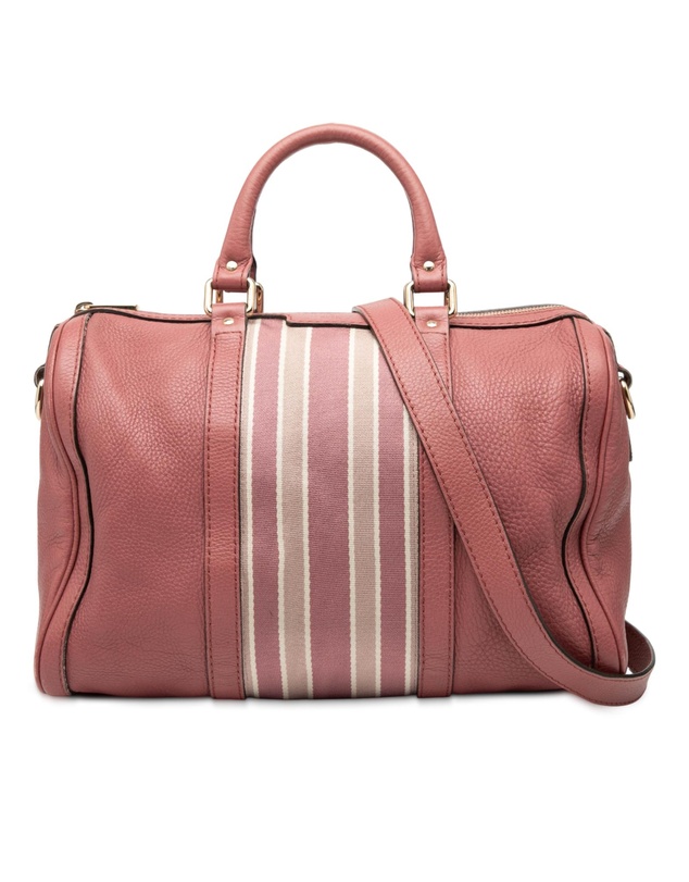 Pre-Loved by Azura Reborn - Pre-Loved Medium Calfskin Web Joy Boston Bag