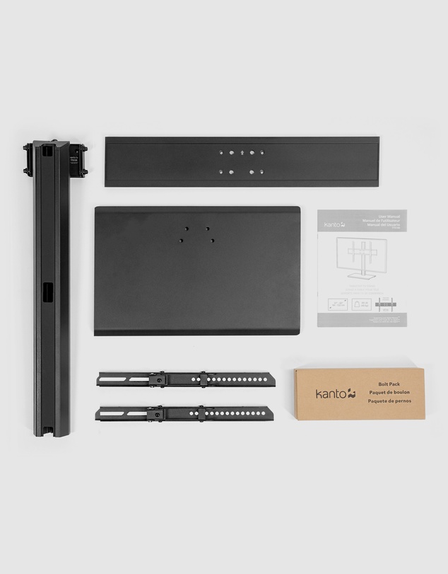 iWorld - Kanto TTS100 Height Adjustable and Swivelling Tabletop TV Stand for 37