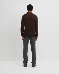 Country Road - Australian Merino Textured Polo Knit