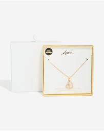 Lovisa - Waterproof Gold Plated Stainless Steel Cubic Zirconia Heart Pendant Necklace