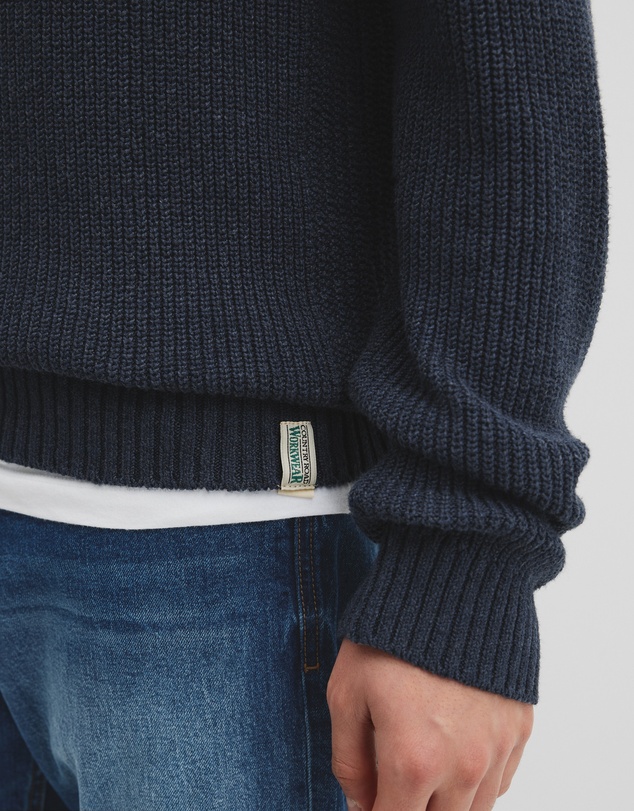 Country Road - Workwear Australian Cotton Funnel Neck Knit