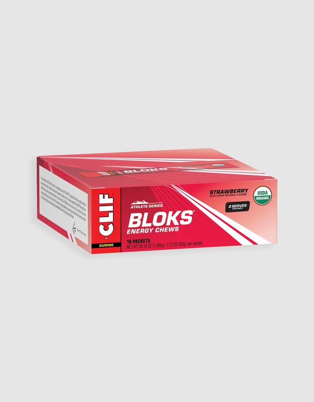 CLIF - Strawberry Bloks Energy Chews - 18x60g