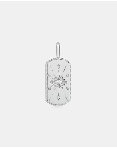 Ania Haie - Silver Evil Eye Tag Charm