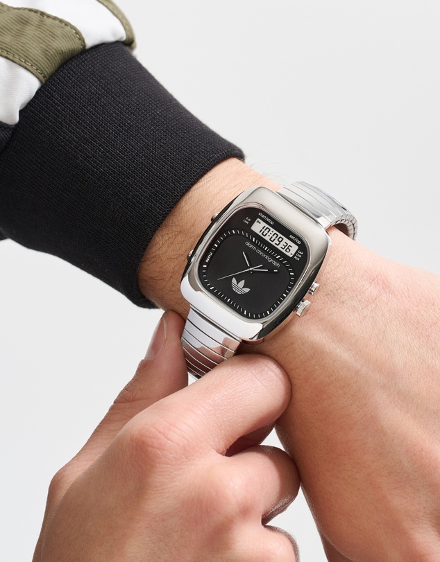 adidas Originals - Retro Wave Three 37mm Stainless Steel Expansion Band Watch