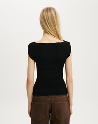 Cotton On - Double Knit Boat Neck