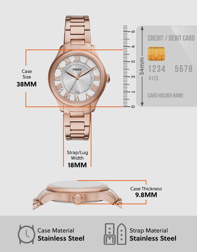 Fossil - Gilmore Rose Gold Tone Tone Analogue Watch