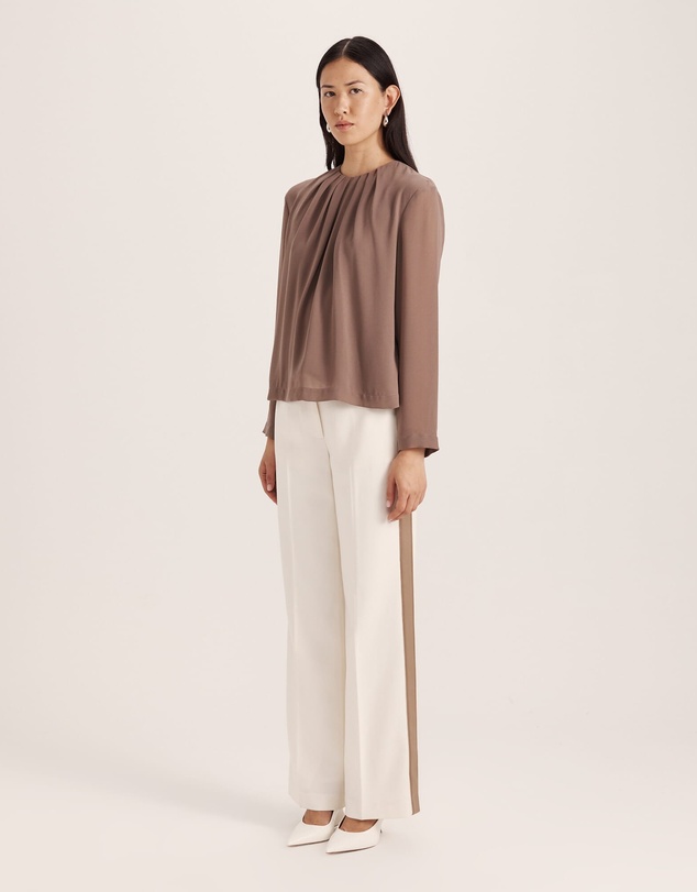 SABA - Willa Long Sleeve Tuck Detail Top