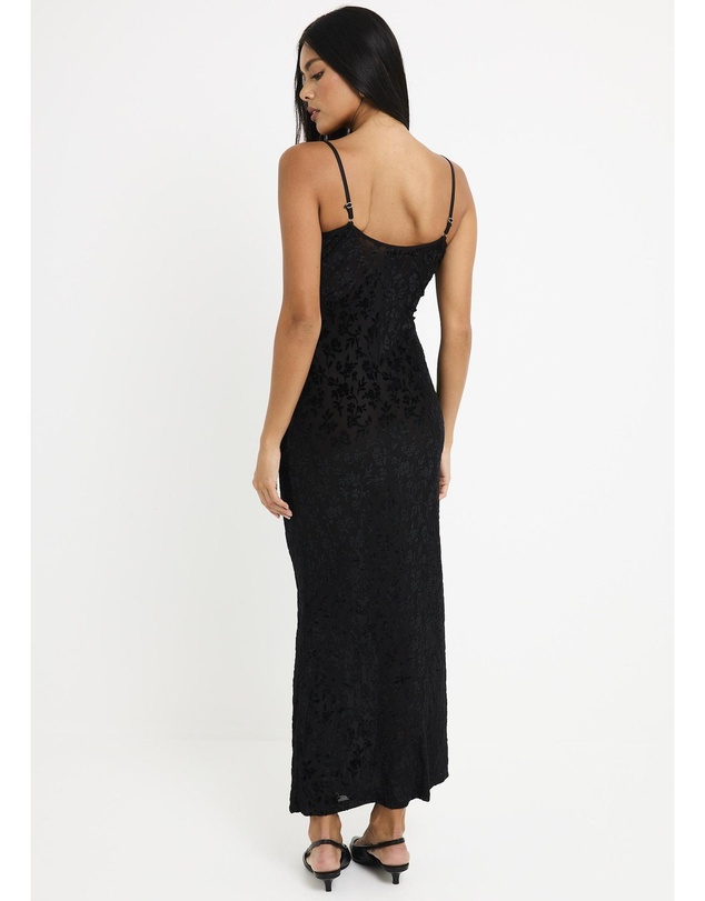 Alice In The Eve - Devon Burn Out Slip Maxi Dress