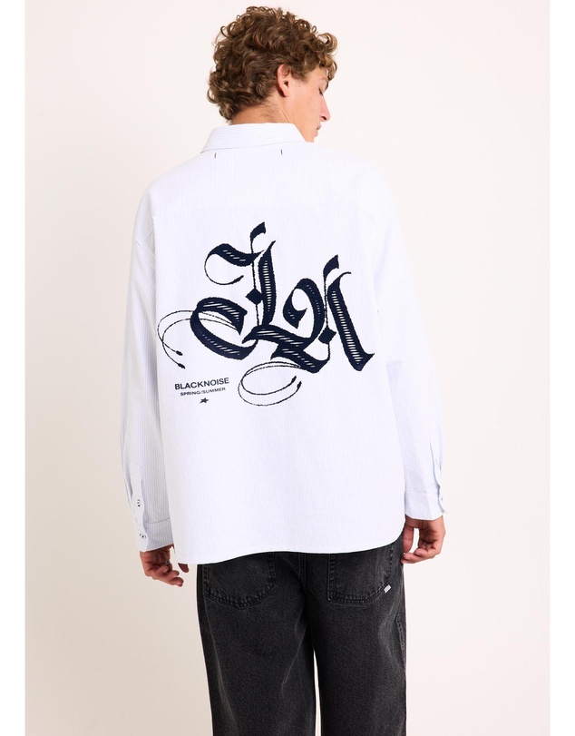 Black Noise White Rain - La Long Sleeve Shirt