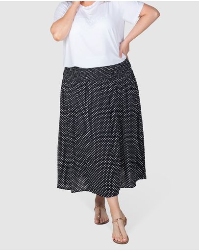 Black/White Ditsy Print