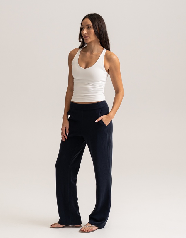 HyperLuxe The Label - Straight Leg Leisure Pant