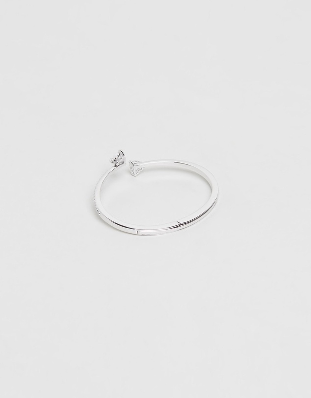 Swarovski - Mesmera bangle, Heart, White, Rhodium plated