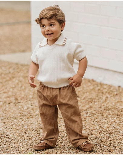Bebe by Minihaha - Evan SS Collared Jumper - Babies