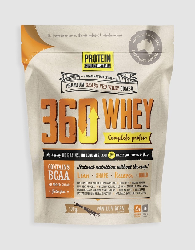 Protein Supplies Australia - 360Whey (WPI+WPC Combo) Vanilla Bean