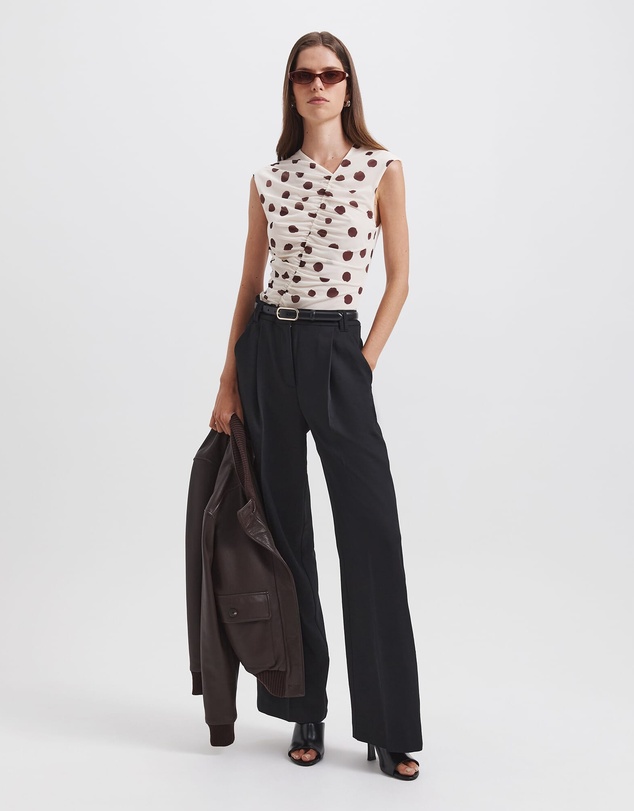 SABA - Dolcetto Rouched Mesh Top