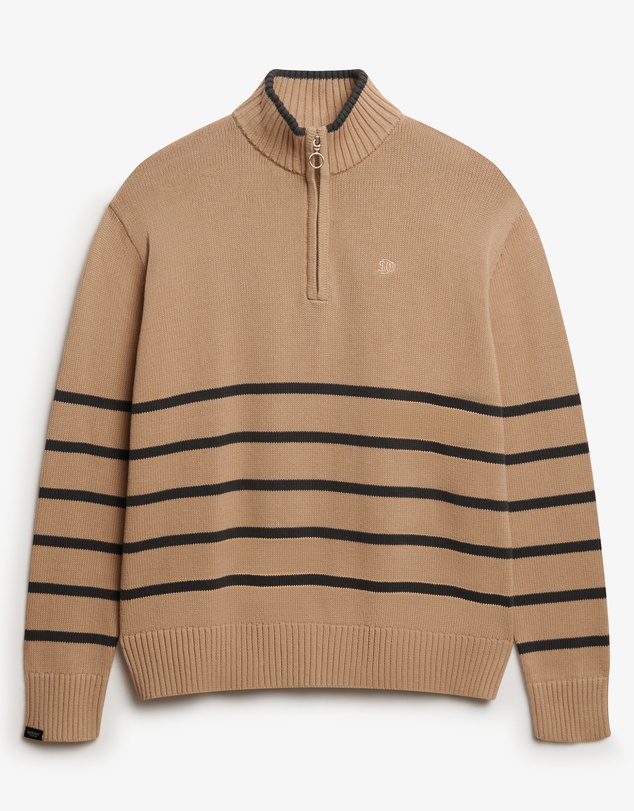 Superdry - Cotton Half Zip Knit