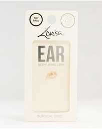 Lovisa - Gold Plated Surgical Steel Four Leaf Crawler Flat Back