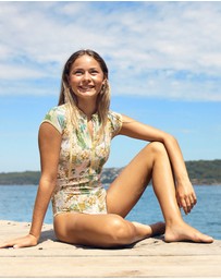 Aqua Blu Kids - Mosaic Short Sleeve One Piece - Teens