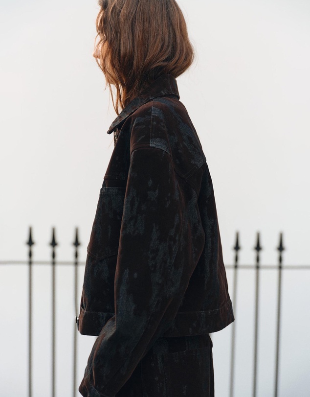 M.N.G - Devoré Denim Jacket