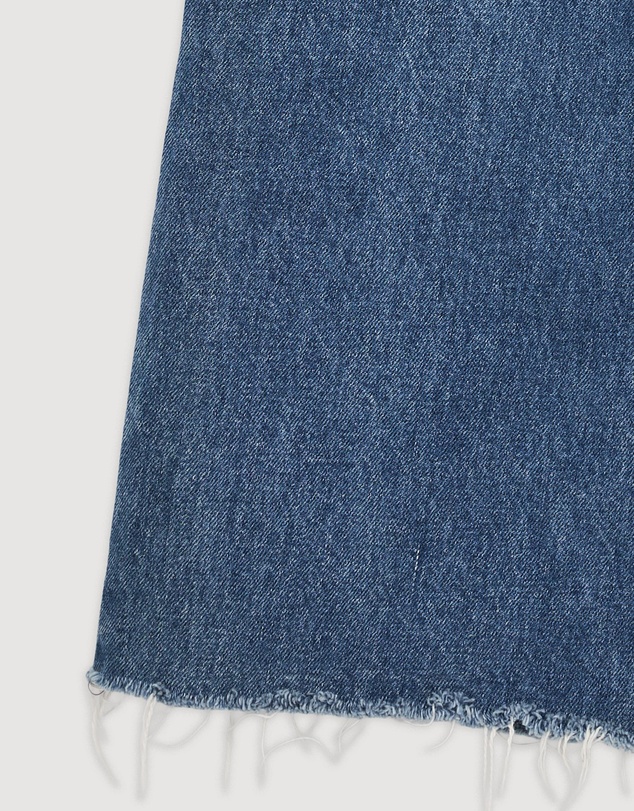 Revibe - Repaired Assembly Label Denim Straight Leg Jean