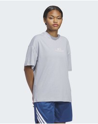 adidas Performance - ADIDAS WORLD WIDE HOOPS GRAPHIC TEE Womens