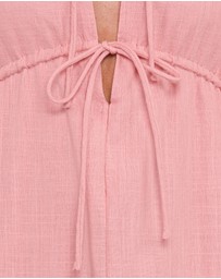 Petal & Pup - Riven Long Sleeve Maxi Dress - Pink