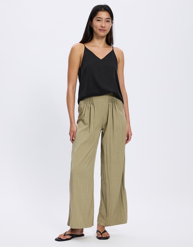Mossée - Olivia Pleated Wide Leg Pants
