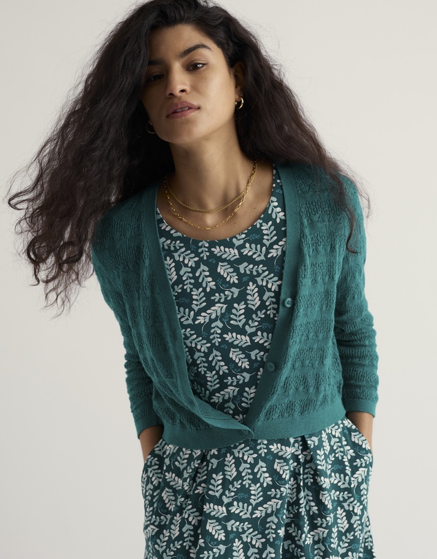 Seasalt - Seasalt Cornwall Blue Sweet Day Cotton Cardigan