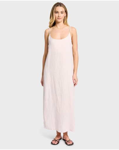 Academy Brand - Essential Linen Slip Dress