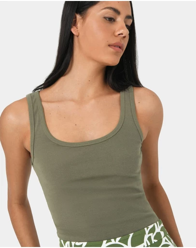 Forcast - Devin Ribbed Singlet Top