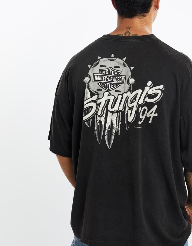 Vintage by The Real Deal - Pre Loved - Vintage 1994 Harley Davidson Sturgis Motorcycle Rally Tee