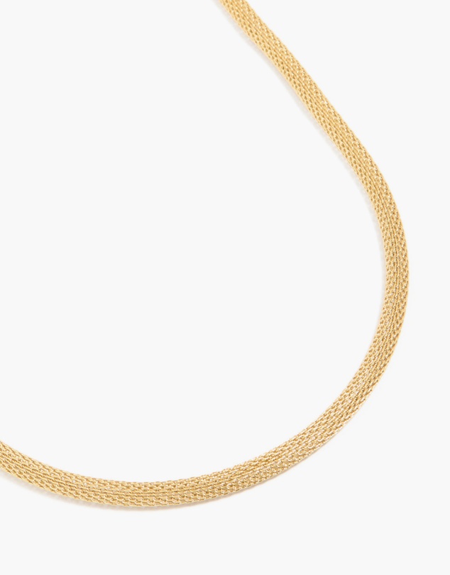 Lovisa - Waterproof Gold Plated Stainless Steel Mesh Tube Necklace