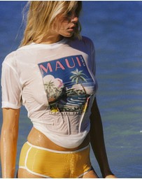 Poolside Paradiso - Maui tee- Vanilla
