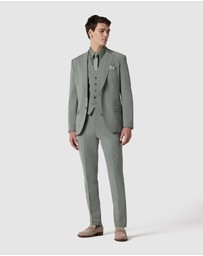 Politix - Slim Stretch Wool Blend Tailored Pant