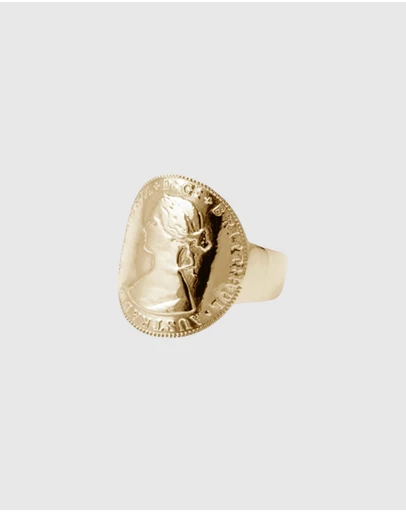 Von Treskow - Small Curved Coin Ring
