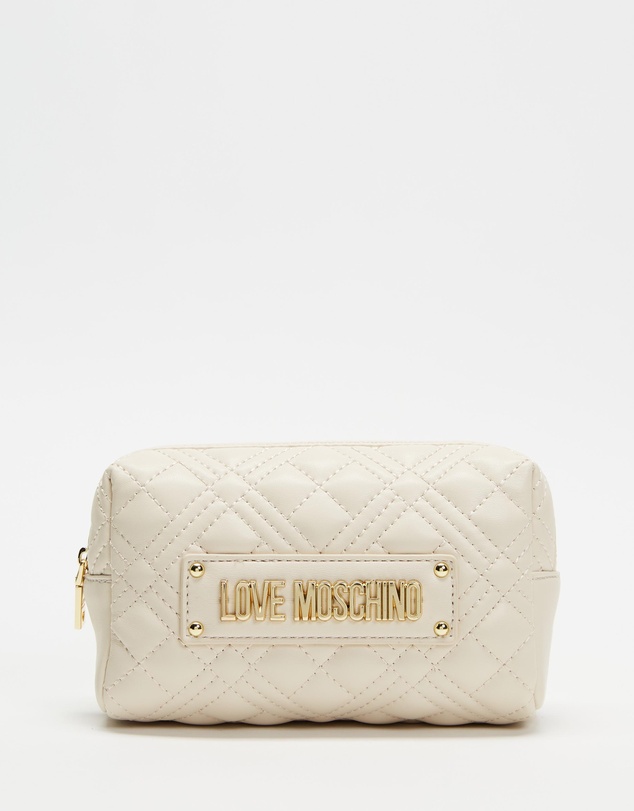 LOVE MOSCHINO - Quilted Medium Cosmetic Bag