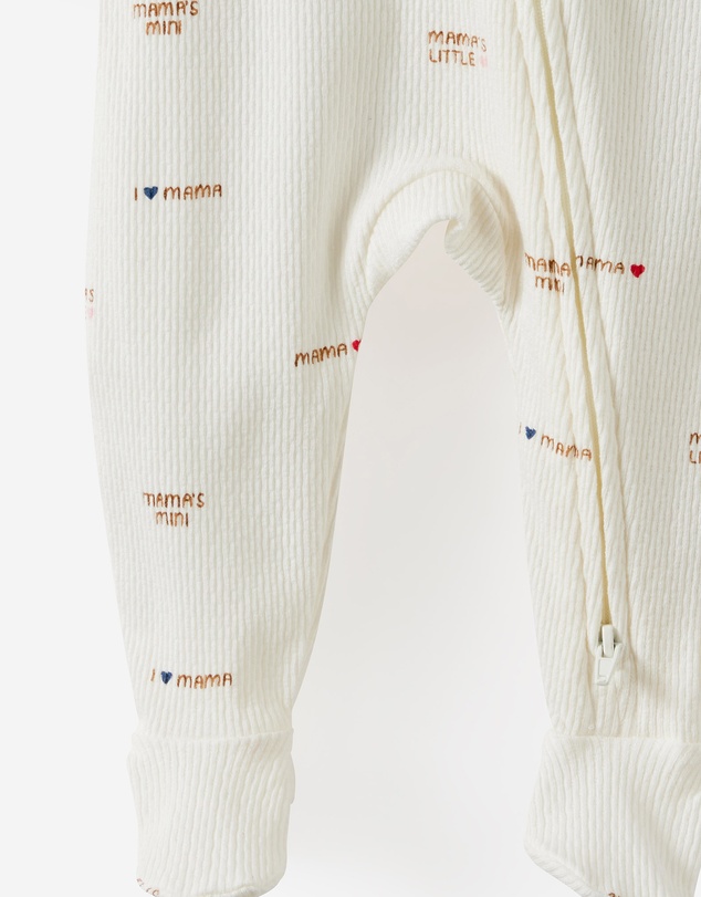 Cotton On Kids - Littlie Organic Long Sleeve Zip Romper